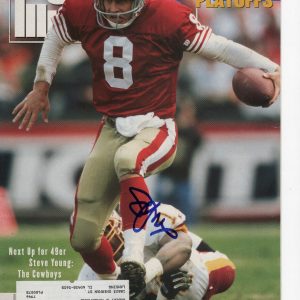 STEVE YOUNG SIGNED SPORTS ILLUSTRATED COVER