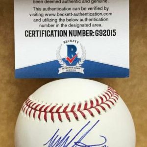 TYLER AUSTIN SAN FRANCISCO GIANTS SIGNED AUTO M.L. BASEBALL BECKETT G92015