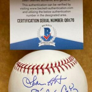 LAMARR HOYT 83 A.L. CY YOUNG WHITE SOX SIGNED AUTO M.L. BASEBALL BECKETT Q61176