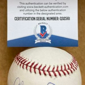 CHUCK TANNER WHITE SOX/PIRATES MANAGER SIGNED AUTO M.L. BASEBALL BECKETT Q32561