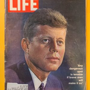 AUGUST 4, 1961 LIFE MAGAZINE JOHN F KENNEDY ANY DANGEROUS SPOT