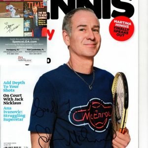 JOHN MCENROE signed TENNIS 2009 Magazine JSA