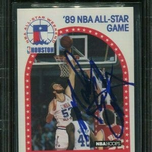 UTAH JAZZ MARK EATON signed autographed 1989-90 HOOPS ALL STAR CARD BECKETT BAS