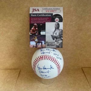 KEN HAWK HARRELSON HOF 2020 SIGNED AUTOGRAPHED M.L. BASEBALL JSA UU19977