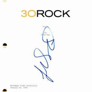 JANE KRAKOWSKI SIGNED AUTOGRAPH 30 ROCK FULL PILOT SCRIPT - JENNA MARONEY, RARE!