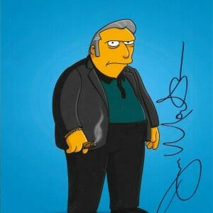 Joe Mantegna signed The Simpsons 8x10 photo autographed Fat Tony JSA Certified
