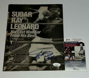 TERRIBLE TERRY NORRIS SIGNED MAGAZINE PAGE BOXING CHAMP AUTOGRAPHED 2 JSA COLLECTIBLE MEMORABILIA