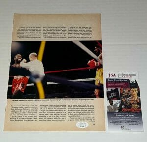 OPENS IN NEW WINDOW OR TAB
DWIGHT MUHAMMAD QAWI SIGNED MAGAZINE PAGE BOXING CHAMP AUTOGRAPHED 2 JSA COLLECTIBLE MEMORABILIA