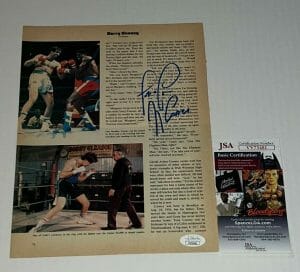 GERRY COONEY SIGNED BOXING MAGAZINE PAGE AUTOGRAPHED 7 JSA COLLECTIBLE MEMORABILIA