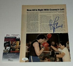 GERRY COONEY SIGNED BOXING MAGAZINE PAGE AUTOGRAPHED 9 JSA COLLECTIBLE MEMORABILIA