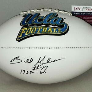 Billy Kilmer Washington Redskins signed UCLA Bruins F/S Logo Football Ball JSA
