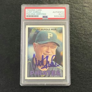 2016 Topps Heritage #273 Clint Hurdle Signed Card PSA Slabbed Auto Pirates
