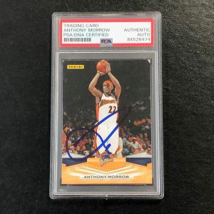 2009-10 Panini Basketball #247 ANTHONY MORROW Signed Card AUTO PSA/DNA Slabbed W
