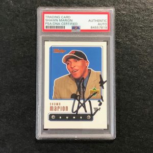 1999-00 Upper Deck Retro #99 Shawn Marion Signed AUTO PSA Slabbed Suns
