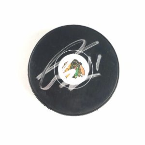 TAYLOR RADDYSH signed Hockey Puck PSA/DNA Chicago Blackhawks Autographed
