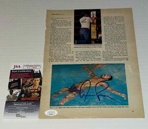 AARON PRYOR THE HAWK SIGNED MAGAZINE PAGE WELTERWEIGHT CHAMP AUTOGRAPHED JSA
 COLLECTIBLE MEMORABILIA