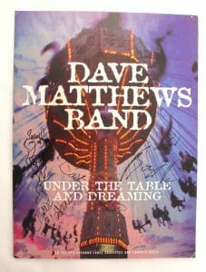 DAVE MATTHEWS FULL BAND SIGNED AUTOGRAPH FOAM BACKED CONCERT TOUR POSTER W/ JSA
 COLLECTIBLE MEMORABILIA