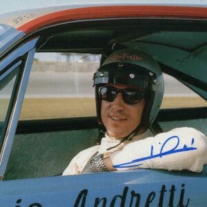 MARIO ANDRETTI SIGNED AUTOGRAPH 8X10 PHOTO - NASCAR, FORMULA ONE RACING LEGEND