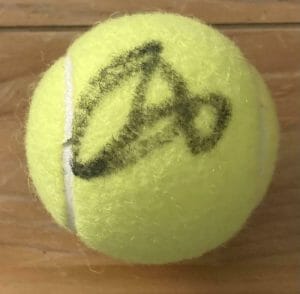DENIS SHAPOVALOV SIGNED AUTOGRAPHED TENNIS BALL YOUNG CHAMPION STAR WITH COA
 COLLECTIBLE MEMORABILIA