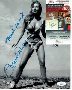 RAQUEL WELCH SIGNED AUTOGRAPHED 8×10 ONE MILLION YEARS B.C. LOANA PHOTO JSA
 COLLECTIBLE MEMORABILIA