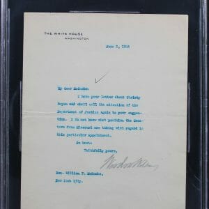 Woodrow Wilson Signed 7x8.75 1914 Letter On White House Letterhead BAS Slab 10
Opens in a new window or tab
