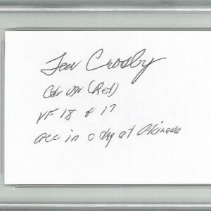 TED CROSBY SIGNED 3X5 INDEX CARD PSA DNA 84146056 (D) WWII ACE
Opens in a new window or tab
