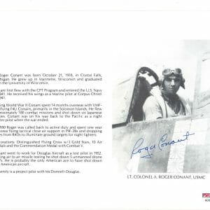 ROGER CONANT SIGNED 8X10 (D) PSA DNA AC42208 WWII ACE 6 KILLS
Opens in a new window or tab
