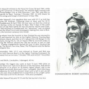 W ROBERT MAXWELL SIGNED 8X10 PSA DNA AC42703 WWII ACE 8 KILLS
Opens in a new window or tab