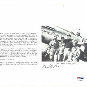 WILLIAM H. ALLEN SIGNED 8X10 PSA DNA AC42003 WWII WAR ACE 5 KILLS
Opens in a new window or tab