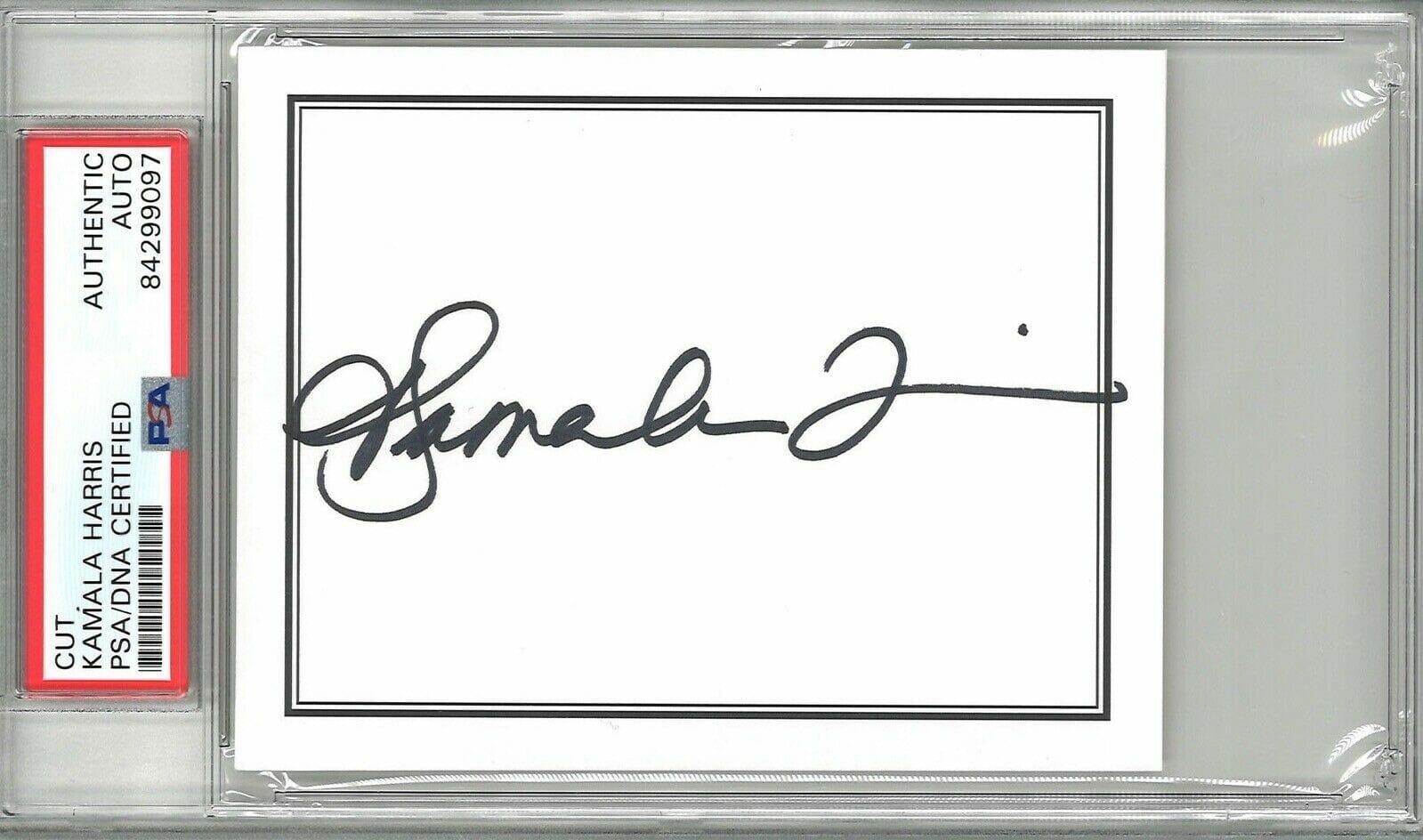 KAMALA HARRIS SIGNED CUT SIGNATURE PSA DNA 84299097 BIDEN VICE ...