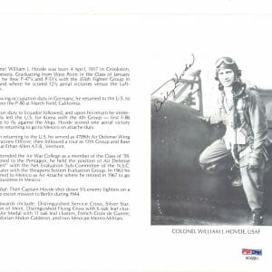 WILLIAM HOVDE SIGNED 8X10 (D) PSA DNA AC42951 WWII ACE 12.5 KILLS
Opens in a new window or tab