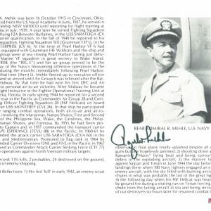 ROGER MEHLE SIGNED 8X10 (D) PSA DNA AC42743 WWII ACE 13.5 KILLS
Opens in a new window or tab