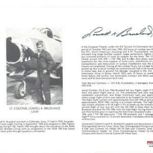 LOWELL BRUELAND SIGNED 8X10 (D) PSA DNA AC42140 WWII ACE 14.5 KILLS
Opens in a new window or tab
