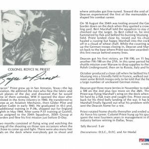 ROYCE PRIEST SIGNED 8X10 (D) PSA DNA AC42862 WWII ACE 5 KILLS
Opens in a new window or tab