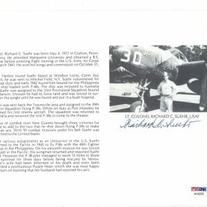 RICHARD SUEHR SIGNED 8X10 (D) PSA DNA AC42376 WWII ACE 5 KILLS
Opens in a new window or tab