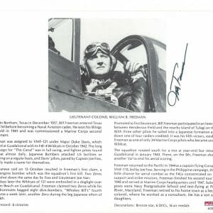 WILLIAM FREEMAN SIGNED 8X10 (D) PSA DNA AC42610 WWII ACE 5 KILLS
Opens in a new window or tab