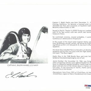 RALPH HANKS SIGNED 8X10 (D) PSA DNA AC42688 WWII ACE 6 KILLS
Opens in a new window or tab
