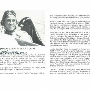 ROBERT W. MOORE SIGNED 8X10 (D) PSA DNA AC42770 WWII ACE 12 KILLS
Opens in a new window or tab
