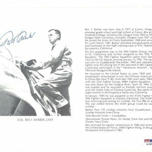 RICHARD ASBURY SIGNED 8X10 (D) PSA DNA AC42019 WWII WAR ACE 5 KILLS
Opens in a new window or tab