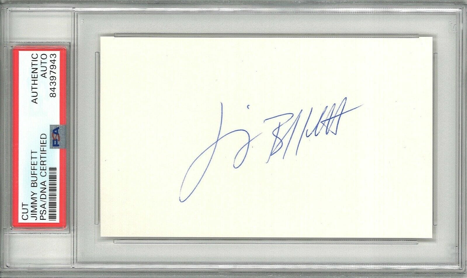 JIMMY BUFFETT SIGNED CUT SIGNATURE PSA DNA 84397943 ROCK N ROLL ...