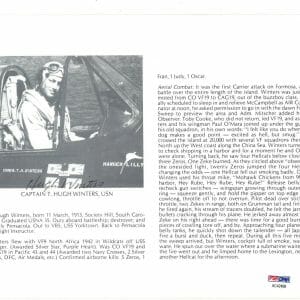 T. HUGH WINTERS SIGNED 8X10 (D) PSA DNA AC42498 WWII ACE 8 KILLS
Opens in a new window or tab