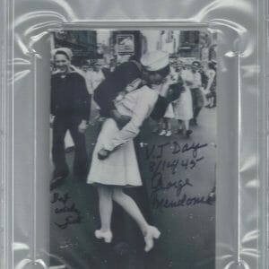 GEORGE MENDONSA GRETA FRIEDMAN DUAL SIGNED PHOTO PSA DNA 83857666 (D) 8/14/45
Opens in a new window or tab