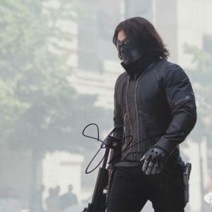 SEBASTIAN STAN SIGNED CAPTAIN AMERICA: THE WINTER SOLDIER 8X10 PHOTO 2 MARVEL JS
