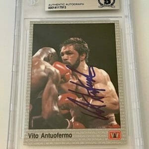 Vito Antuofermo Boxing signed 1991 All World #2 Card autographed Beckett Slabbed
Opens in a new window or tab