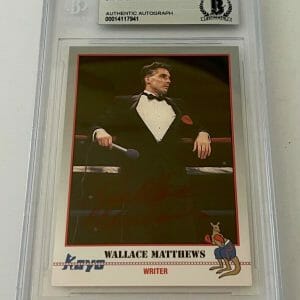 Wallace Matthews Boxing signed 1991 Kayo #17 Card autographed Beckett Slabbed
Opens in a new window or tab