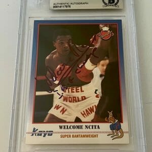 Welcome Ncita Boxing signed 1991 Kayo #72 Card autographed Beckett Slabbed
Opens in a new window or tab