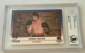 PIERRE COETZER BOXING SIGNED 1991 KAYO #224 CARD AUTOGRAPHED BECKETT SLABBED #2
 COLLECTIBLE MEMORABILIA