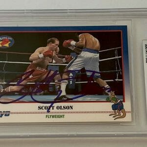 Scott Olson Boxing signed 1991 Kayo #93 Card autographed Beckett Slabbed
