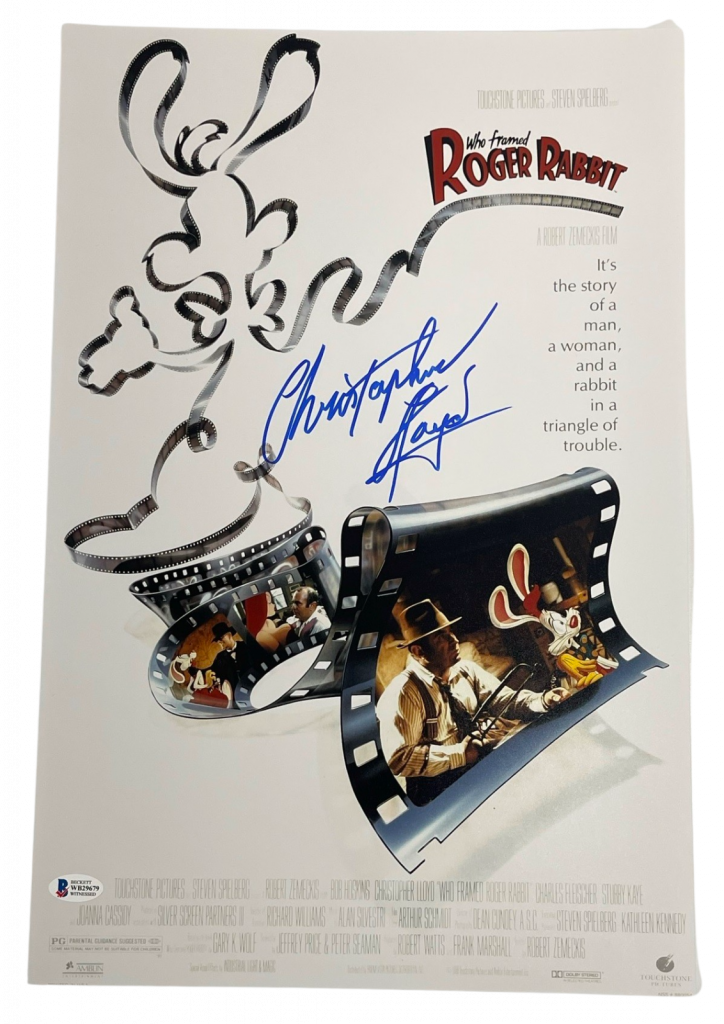 CHRISTOPHER LLOYD SIGNED WHO FRAMED ROGER RABBIT 12X18 PHOTO AUTOGRAPH ...