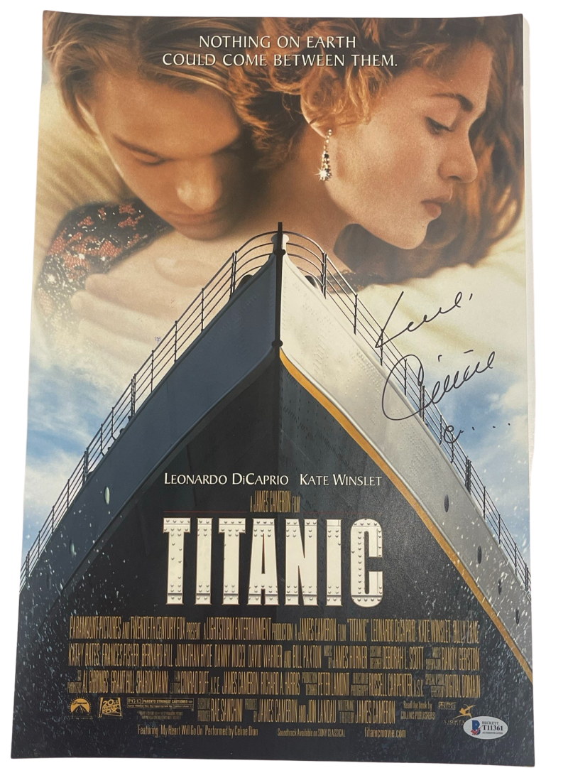 CELINE DION SIGNED TITANIC 12X18 PHOTO AUTHENTIC AUTOGRAPH BECKETT COA ...